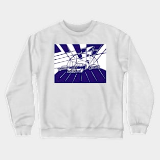 Rocket League inspired linocut Crewneck Sweatshirt